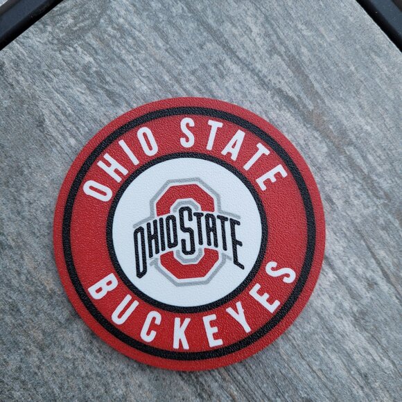 Ohio Buckeyes Coasters Set - 3D Printed - (Set of 4) - Picture 3 of 4